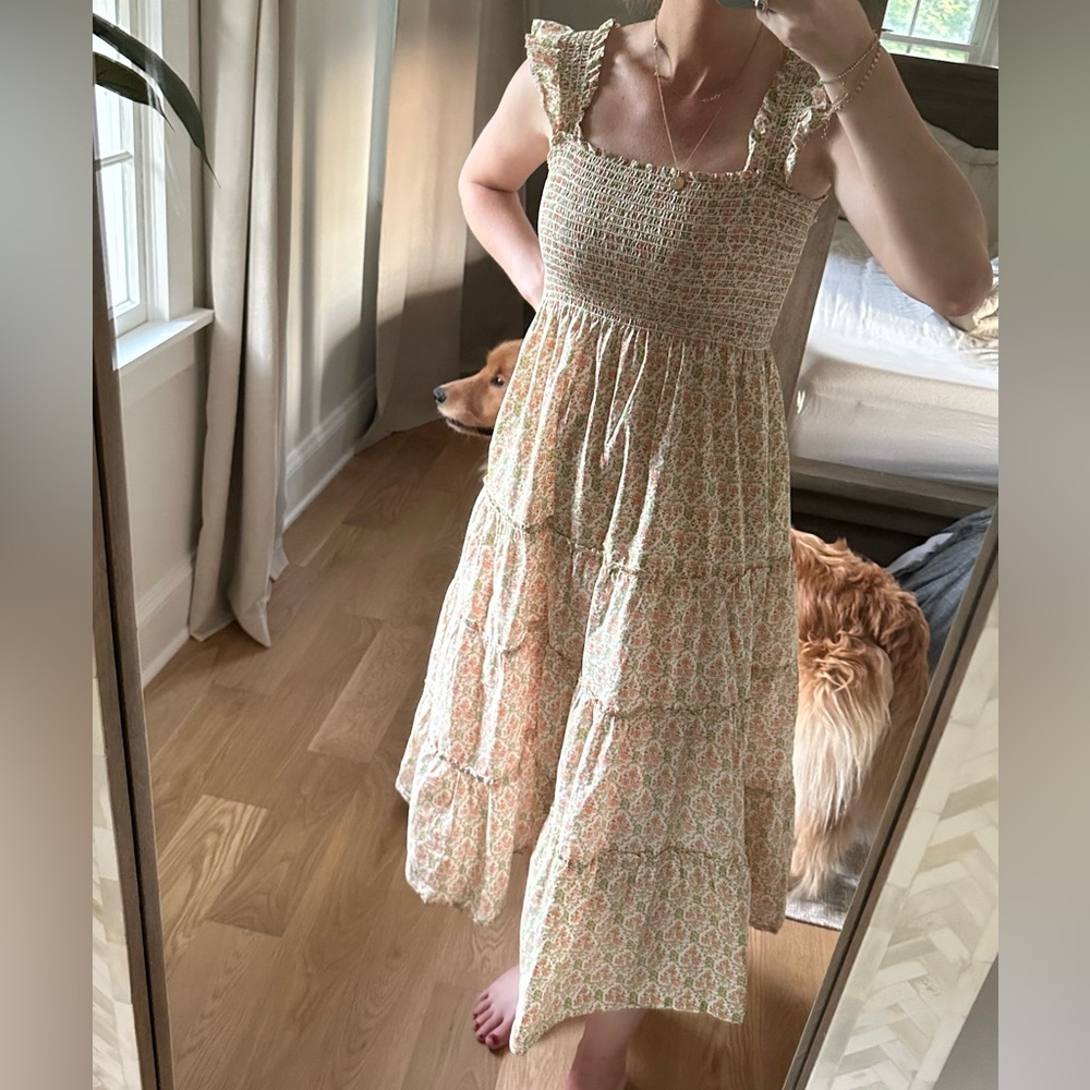 O.P.T. Kourt calypso tiered smocked maxi dress - great condition